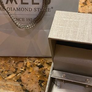 ZALES 1/10 Ct Princess Diamond earrings Valentine